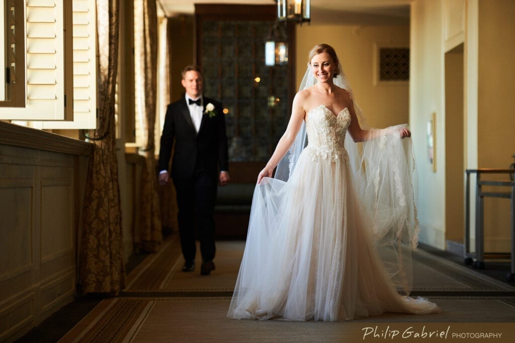 Bellevue Hotel Philadelphia bride and groom