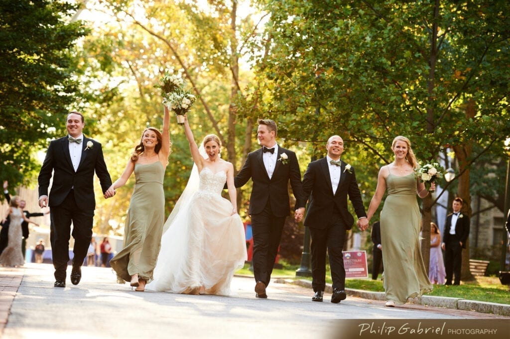 Center City Philadelphia bridal party