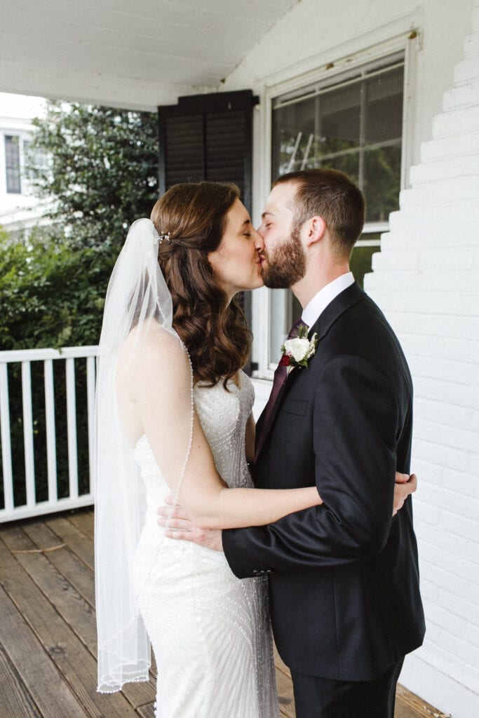 the kiss after she has hair and makeup