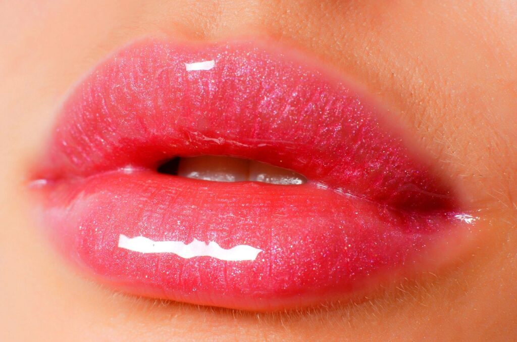 lucious lip gloss lips