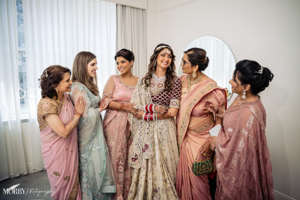 جشن عروس و عروس هندی زیبا