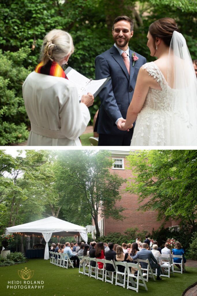 A Philadelphia micro wedding ceremony hill-physick house Philly