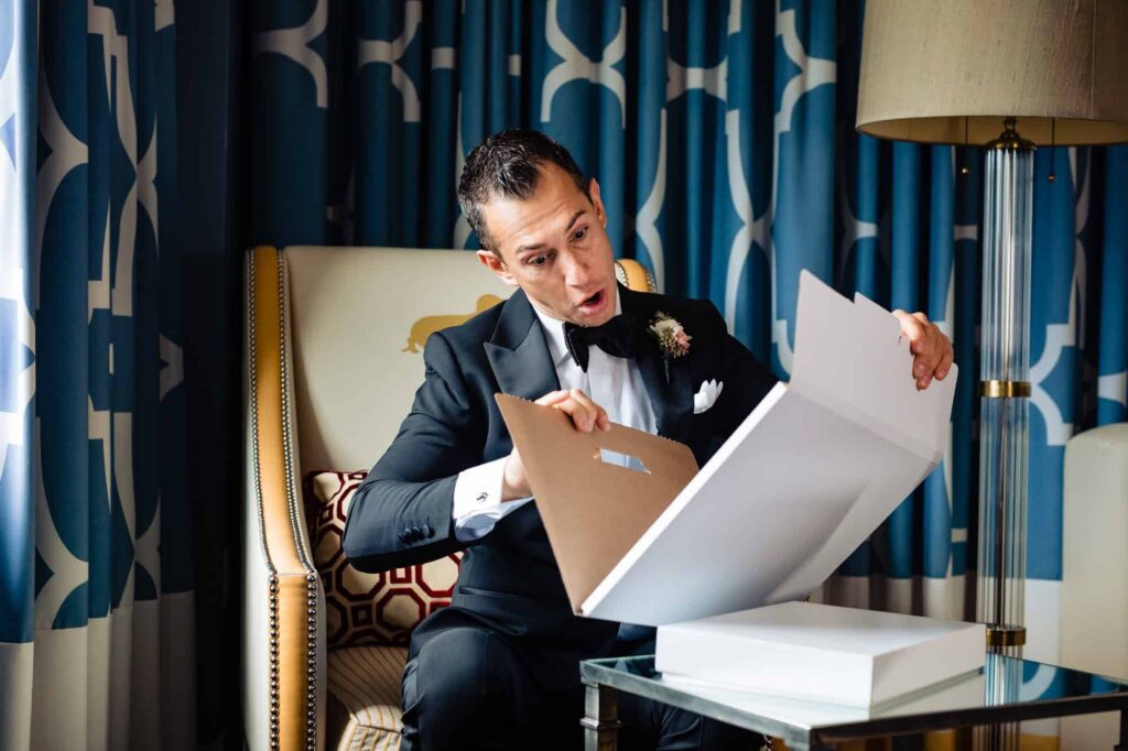 Groom at Hotel Monaco Hotel