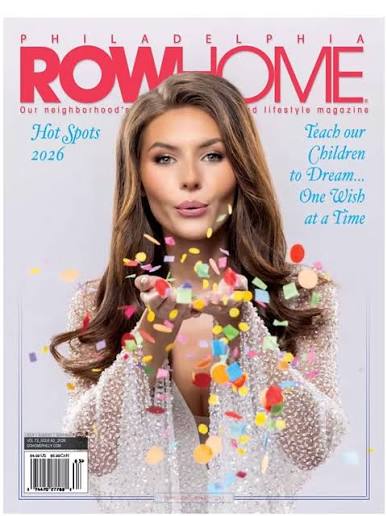 beautiful girl on cover of Rowhome magazine